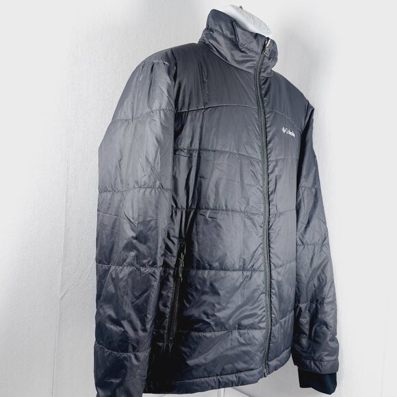 Columbia Men's Black Omni-Heat Interchange Thermal Puffer Jacket Size M - Picture 4 of 14